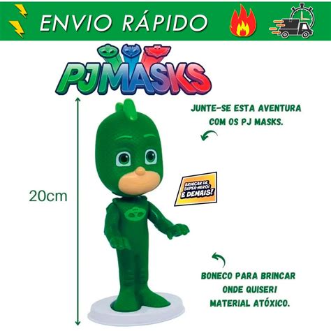 Boneco Vinil Lagartixo Largatixo Lagaticho Pj Masks Articulado Shopee