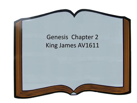 Ppt Genesis Chapter 2 King James Av1611 Powerpoint Presentation Free