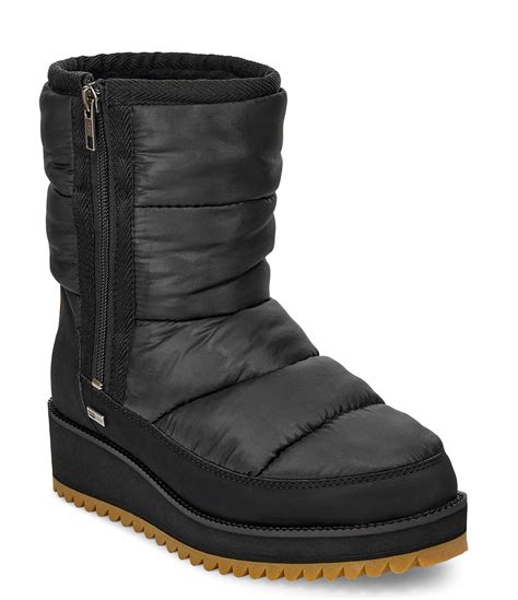 Ugg Ridge Waterproof Wedge Boots Black 10m Boots Wedge Boots