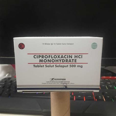 Ciprofloxacin 500 Mg Box Lengkap Harga Terbaru April 2024 Blibli