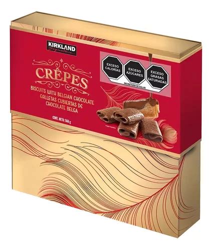 Caja De Galletas Crepes Cubiertas Chocolate Belga Kirkland Mercadolibre