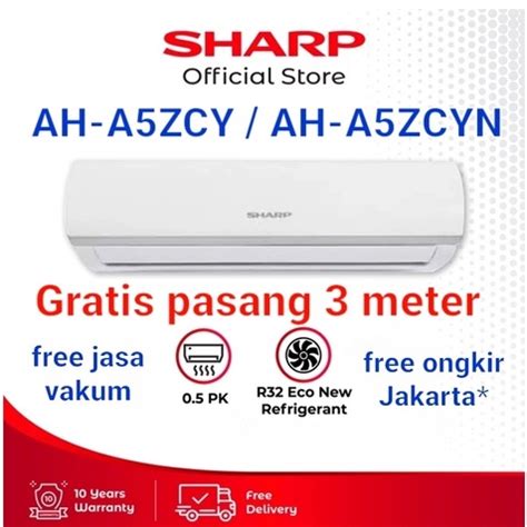 Jual Ac Sharp Pk Ah A Zcy Ah A Zcyn Pasang Low Watt Split Pk