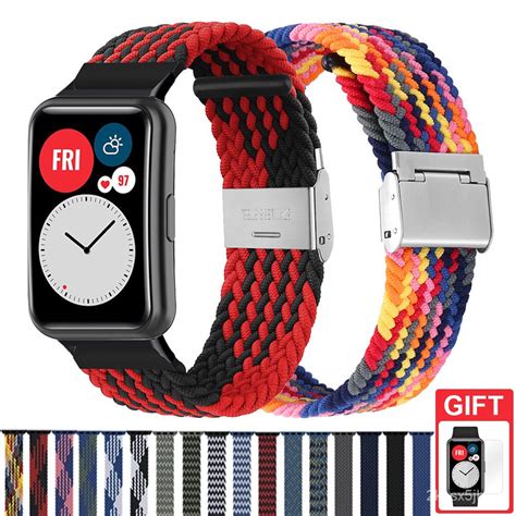 2021Braided Solo Loop For Huawei Watch Fit Bracelet Nylon Strap