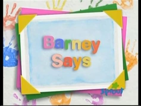 Barney Says In Seasons 7 And 8 | Barney & friends, Barney, Pbs kids