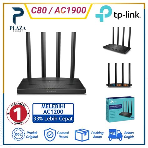 Jual Router Tp Link Archer C80 Ac1900 Wireless Mu Mimo Wi Fi Router Garansi Resmi 1 Tahun