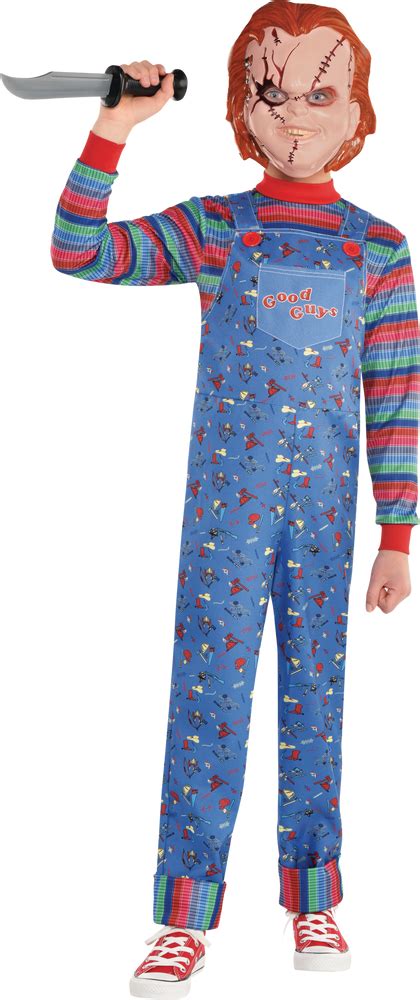 Costume Jeu D Enfant Chucky Enfants Tenue Bleue Avec Chemise