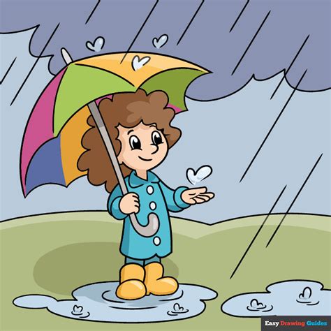 Rainy Season Drawing How To Draw Rainy Day Drawing Easy Step By Step Rainy Season – NBKomputer