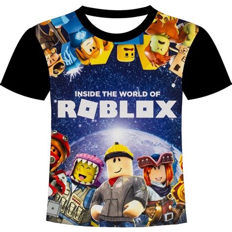 Camiseta Infantil Vit Ria Mineblox Roblox Beijo Sticker Game