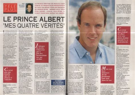 Coupure De Presse Clipping Le Prince Albert De Monaco Pages