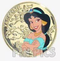 PP179218 LFLY Jasmine Disney Princess Floral Coins Set Mystery Hot Topic PinPics
