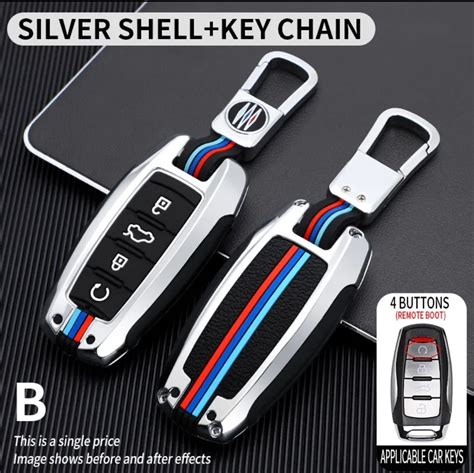 Haval H Alloy Key Case Grey And Chrome Auto Customs