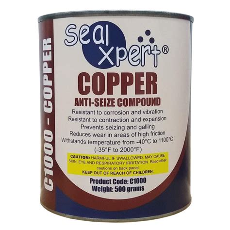 Sealxpert C1000 Copper Anti Seize Compound 500 Grams Can Shopee Singapore