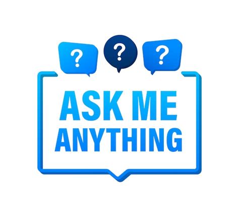 Premium Vector Ask Me Anything Lettering For Your Blog For Online