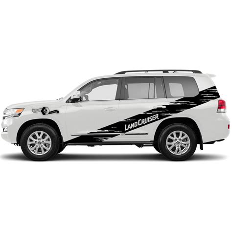 Side Stripe Racing Decal Sticker For Off Road Side Toyota Land Cruiser