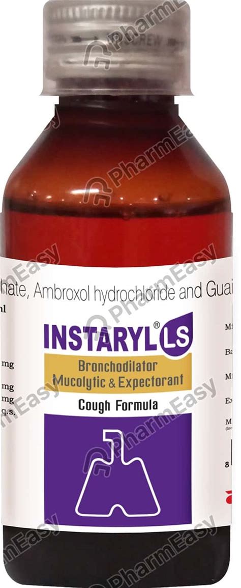 Instaryl Ls Bottle Of 100ml Expectorant Uses Side Effects Price