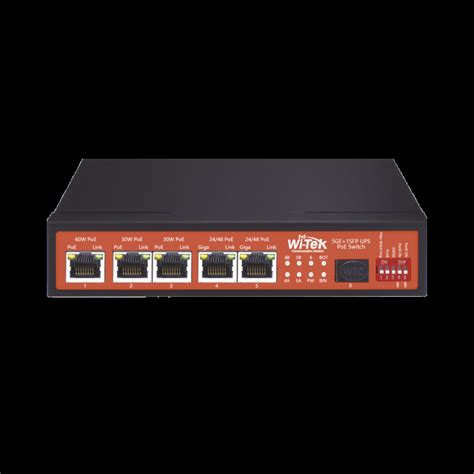 Switch No Administrable De Puertos Gigabit Poe Wi Ps Gf Ups