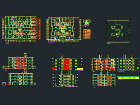 Edificio De Apartamentos En Autocad Descargar Cad Mb Bibliocad