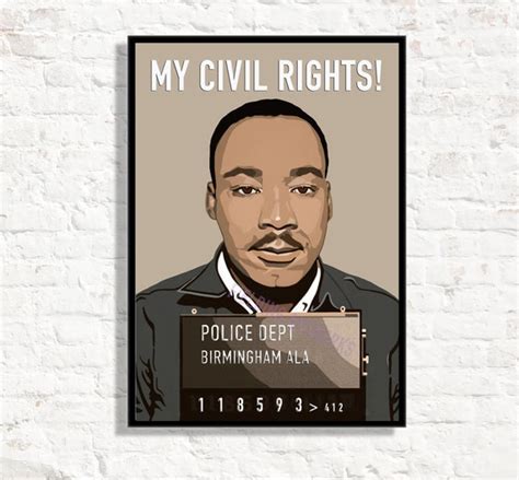 Martin Luther King Print Martin Luther King Mugshot Poster - Etsy