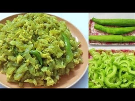 ডম দয চচঙগ ভজ রসপ Egg with Chichinga Bhaji Recipe YouTube