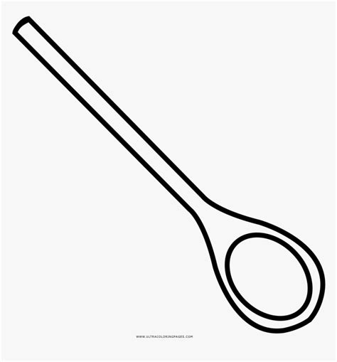 Wooden Spoon Coloring Page Wooden Spoon Line Drawing Hd Png Download