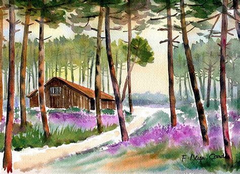 Aquarelles Les Landes Artiste Peintre Francette Berger Cardi