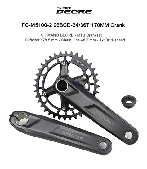 Shimano Deore Fc M5100 Mtb Crankset 10s 11s Mountain Bike Sprocket