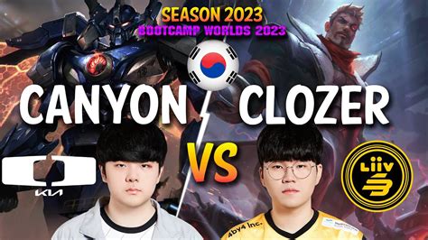 DK Canyon Vs LSB Clozer Canyon AATROX Vs Clozer JAYCE Top Patch 13