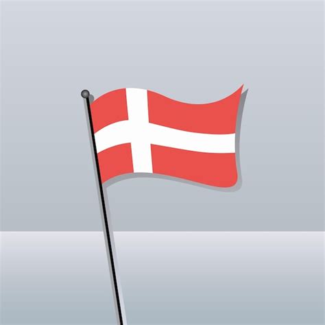 Premium Vector Illustration Of Denmark Flag Template