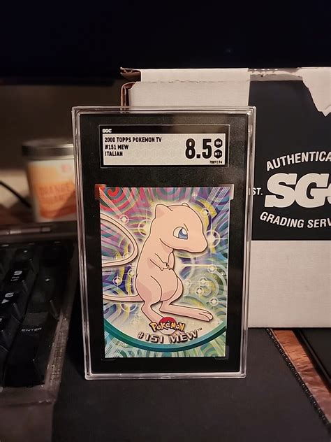 2000 Topps Pokemon TV Series 2 MEW 151 SGC 8 5 NM MT Italian EBay