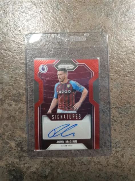 2021 22 FIRME STELLA Rossa John Mcginn Auto Panini Prizm Premier League