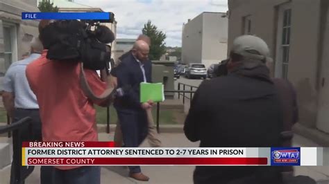 Former Somerset County Da Thomas Sentenced To Prison Register As Sex Offender Youtube