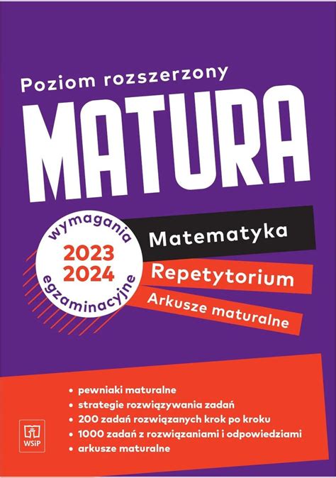 Matura Matematyka Repetytorium Arkusze Maturalne Poziom Rozszerzony