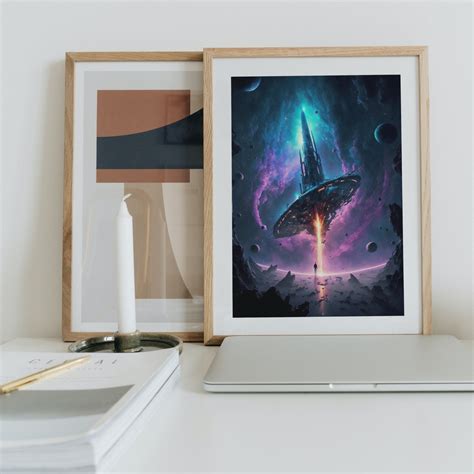 3 Spaceship Prints Digital Art Digital Print Digital Download High ...