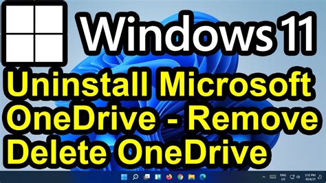 Windows Remove Microsoft Onedrive Remove Uninstall Delete