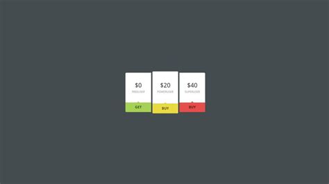 Codepen Mini Pricing Table