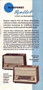 Ballett Braun Radio Blaupunkt Ideal Berlin Sp Ter Hildesheim