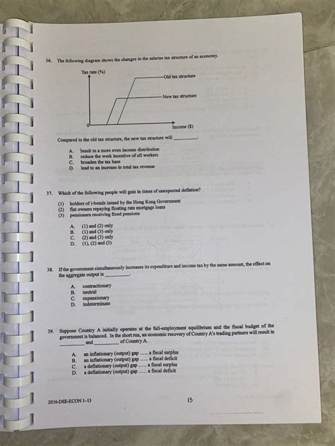 Economics Paper Hkdse Past Paper Sample Paper