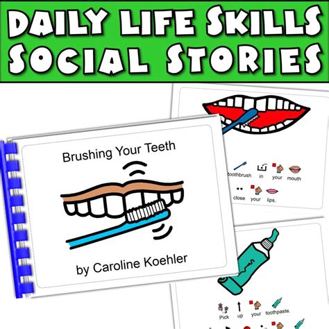 Teeth Brushing Visual Schedule Printable Tooth Sequence Caroline