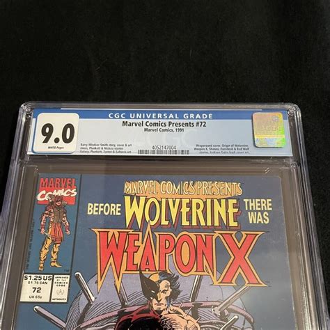 Marvel Comics Presents Cgc Origin Of Wolverine Weapon X