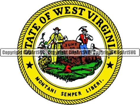 West Virginia State Seal Flag U.S. US United America American | Etsy