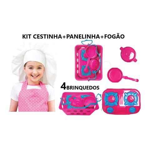 Brinquedo Kit Cozinha Cestinha Mercado Fog O Panelinha P Submarino