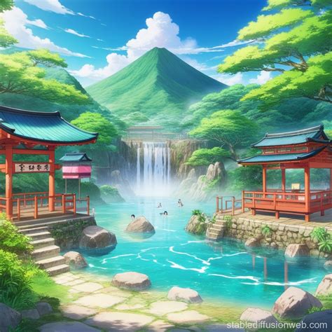 Hot Spring Open Air Bath Prompts Stable Diffusion Online