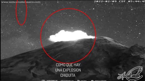 Volcán Popocatepetl Aparece Arriba Del Volcán Y Desaparece Que Sera