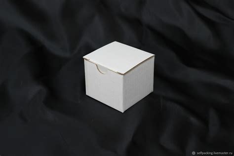 Коробочка 5х5х4 см (50*50*40мм) из белого микрогофрокартона в интернет ...