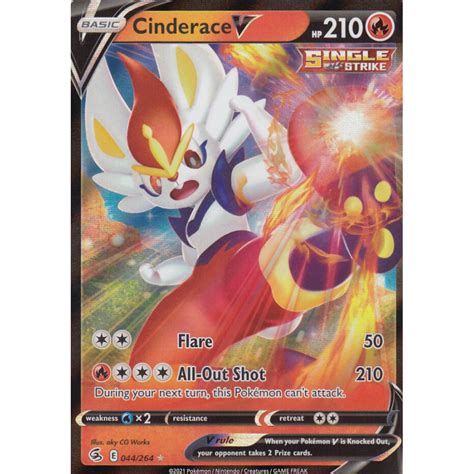 Cinderace V 044264 Sword And Shield Fusion Strike