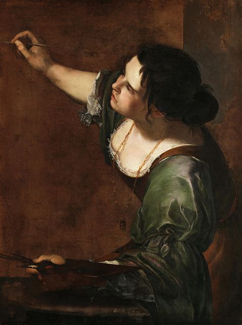 Self Portrait As The Allegory Of Painting By Artemisia Gentileschi | Hot Sex Picture