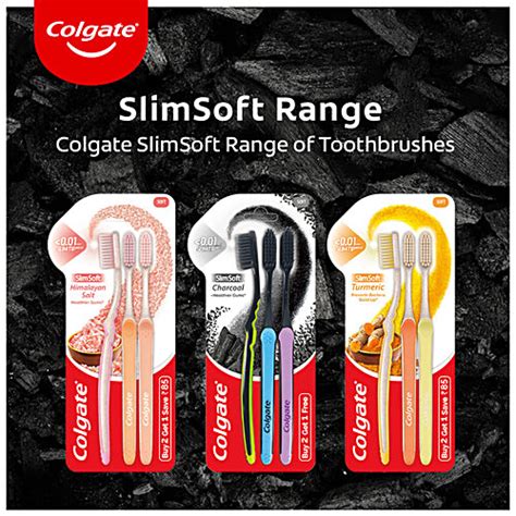 Buy Colgate Toothbrush Slim Soft Charcoal Online At Best Price Of Rs