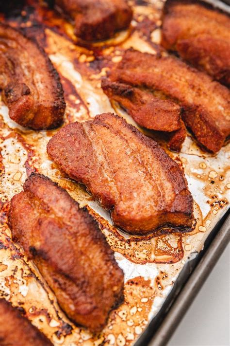 Oven Baked Pork Belly Slices Recipe Pork Belly Recipe Oven Pork