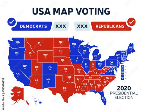 2024 USA Presidential election results map. Usa map voting ...