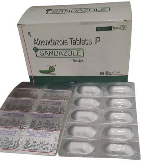 Sandazole Tab Albendazole Mg Tablet X X Alu Prescription At